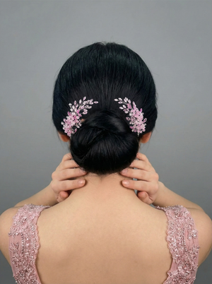 Kristall doppelt Haarspange – für besondere Anlässe funkelnd Accessoire