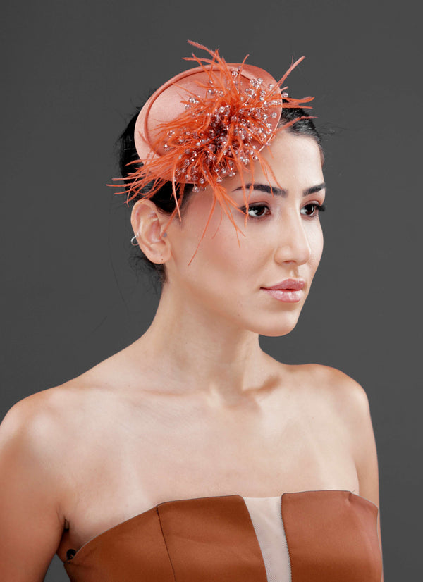 Vintage im französischen Stil Hut – Netz-Tüll elegant mit Details Design