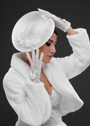 Vintage im französischen Stil Hut – mit Netzdetail elegant Design- Accessoire für besondere Anlässe
