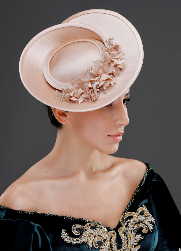 Vintage im französischen Stil Hut – mit Netzdetail elegant Design- Accessoire für besondere Anlässe