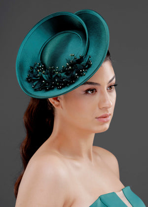 Vintage im französischen Stil Hut – mit Netzdetail elegant Design- Accessoire für besondere Anlässe