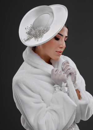 Vintage im französischen Stil in Hutform Fascinator – elegant Sonderdesign Damen Accessoire