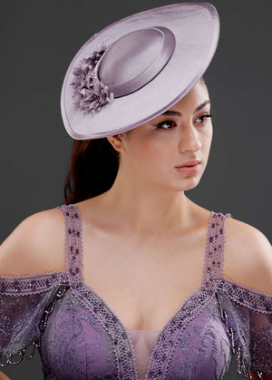 Vintage im französischen Stil breitkrempiger Hut – besonders Anlass & Hochzeit Accessoire