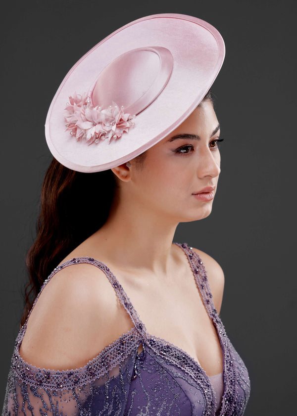 Vintage im französischen Stil breitkrempiger Hut – besonders Anlass & Hochzeit Accessoire