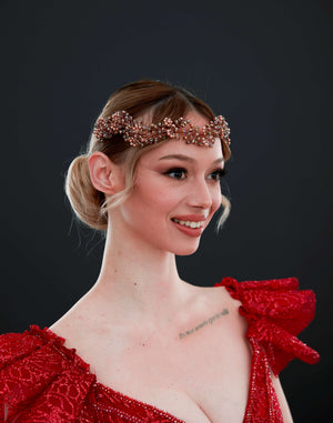 Wellenförmig Kristall Braut-Haaraccessoire –elegant und funkelnd Design