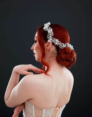 Wellenförmig Kristall Braut-Haaraccessoire –elegant und funkelnd Design