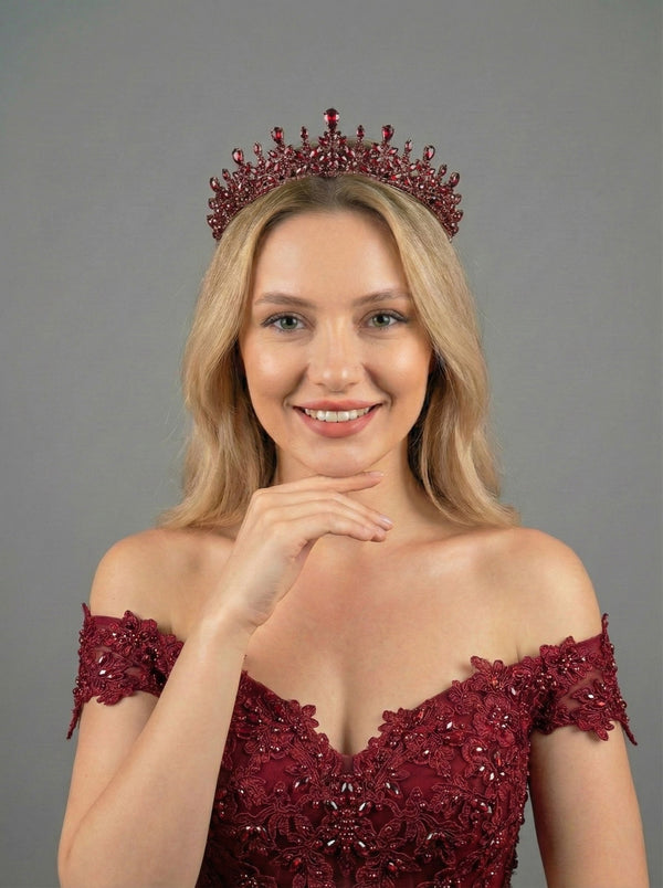 Mit Kristallsteinen elegant Brautkrone funkelnd Hochzeits-Haaraccessoire