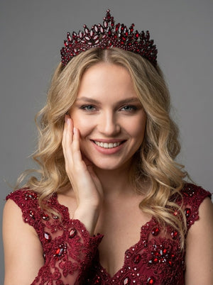 Mit Kristallsteinen elegant Brautkrone funkelnd Hochzeits-Haaraccessoire