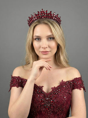 Mit Kristallsteinen funkelnd Brautkrone elegant Hochzeits-Haaraccessoire