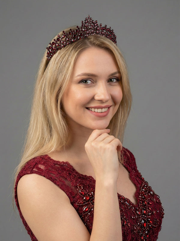 Mit Kristallsteinen elegant Brautkrone funkelnd Hochzeits-Haaraccessoire