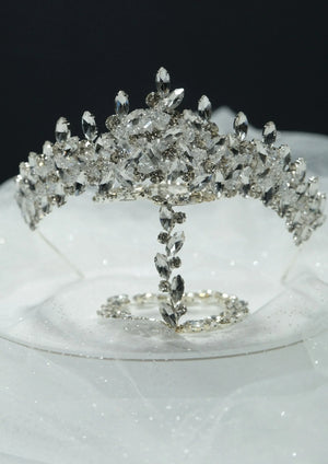 Kristall-Brautkrone – elegante Prinzessinnenkrone Modell