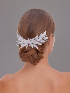 Elegant mit Blattmotiv Haarspange