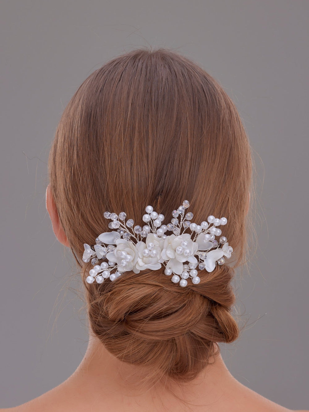Mit Blumenmuster Haarspange