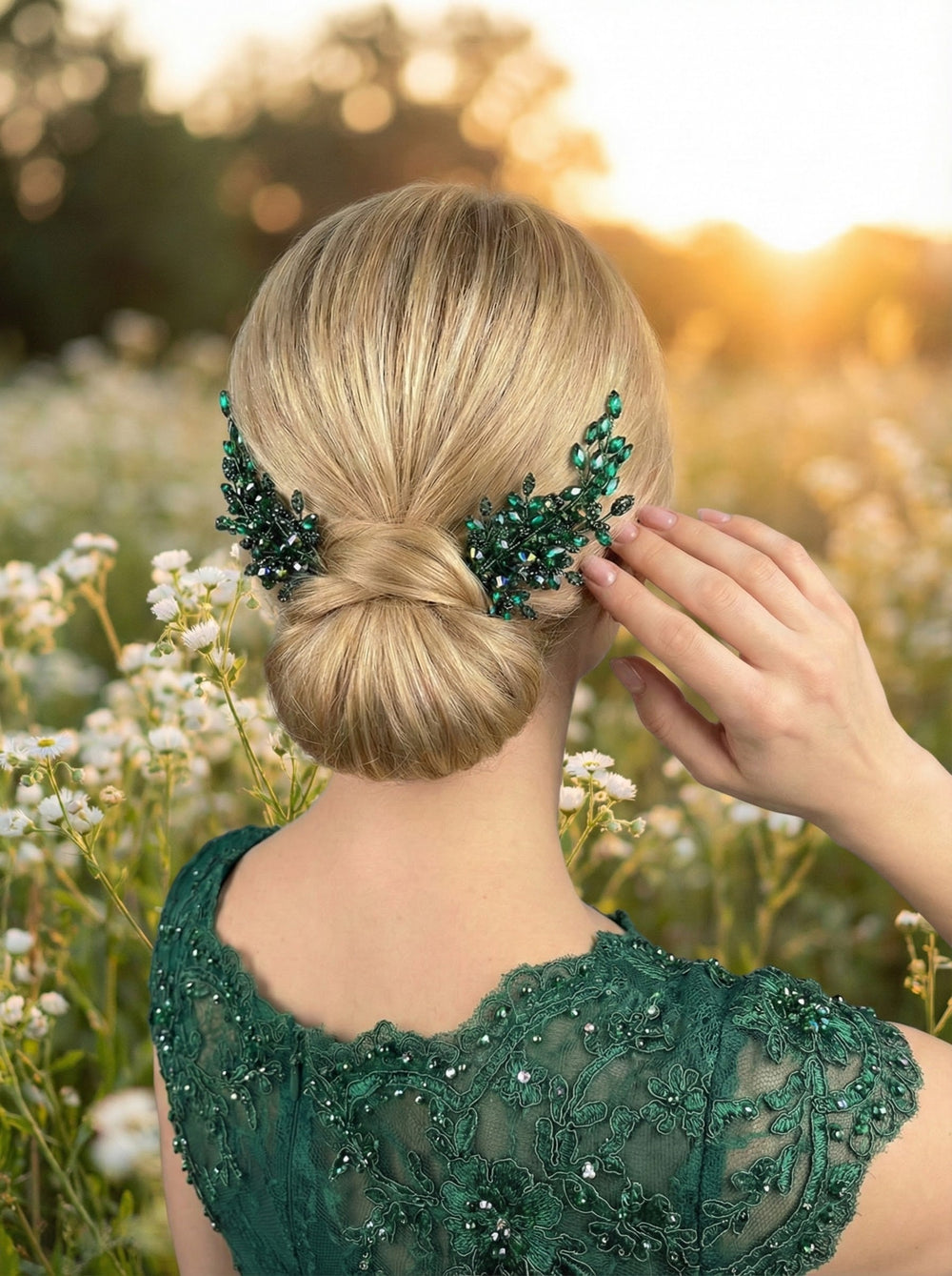 Kristall doppelt Haarspange – für besondere Anlässe funkelnd Accessoire