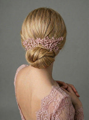 Handgefertigt mit Perlen Haarkamm – für besondere Anlässe elegant Dutt Accessoire