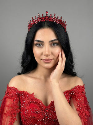 Mit Kristallsteinen elegant Brautkrone funkelnd Hochzeits-Haaraccessoire