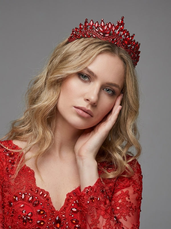 Mit Kristallsteinen elegant Brautkrone funkelnd Hochzeits-Haaraccessoire