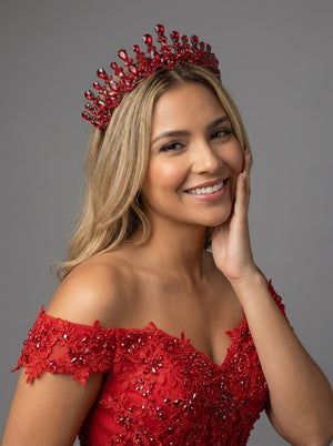 Mit Kristallsteinen funkelnd Brautkrone elegant Hochzeits-Haaraccessoire
