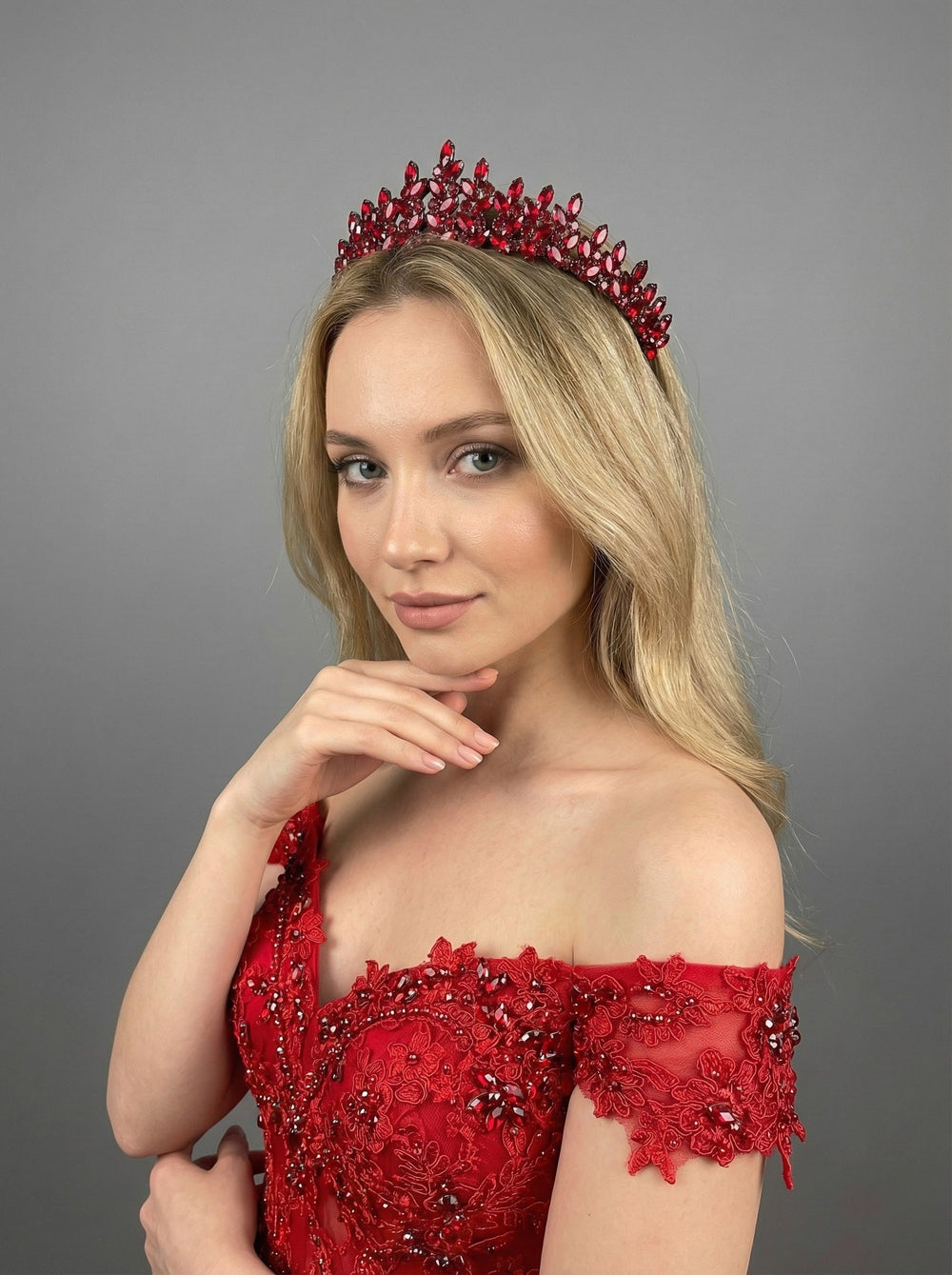 Mit Kristallsteinen elegant Brautkrone funkelnd Hochzeits-Haaraccessoire
