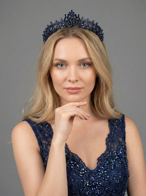 Mit Kristallsteinen elegant Brautkrone funkelnd Hochzeits-Haaraccessoire