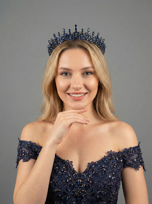 Mit Kristallsteinen elegant Brautkrone funkelnd Hochzeits-Haaraccessoire