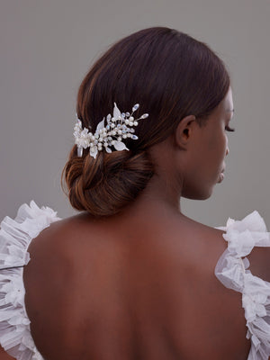 Elegant mit Blumenmuster Haarspange