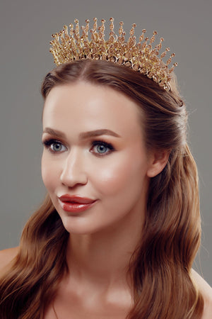 Funkelnd Kristallkrone – mit besonderen Farboptionen Brautkrone
