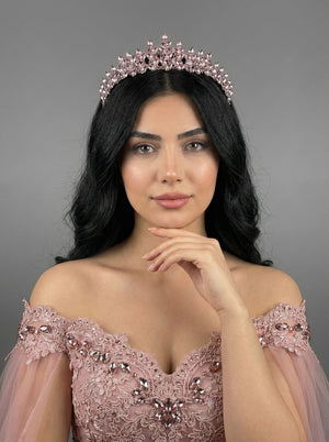 Mit Kristallsteinen elegant Brautkrone funkelnd Hochzeits-Haaraccessoire