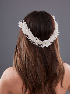 Blattförmig Braut-Haaraccessoire – Bohem und elegant Haarreif