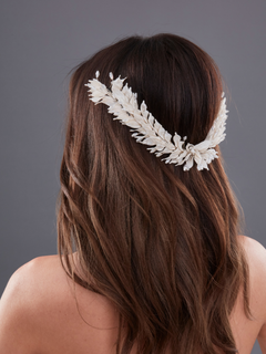 Blattförmig Braut-Haaraccessoire – Bohem und elegant Haarreif