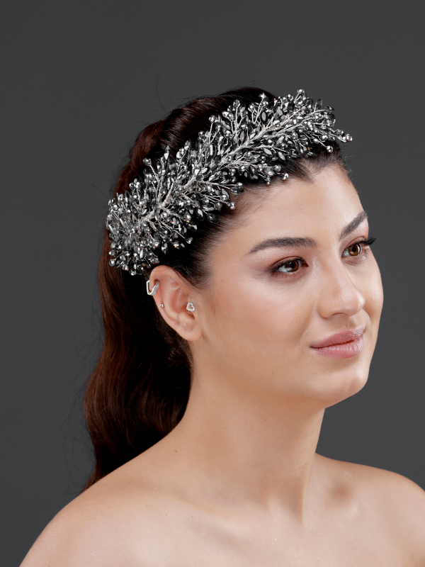 Elegant funkelnd Kristall-Brautkrone