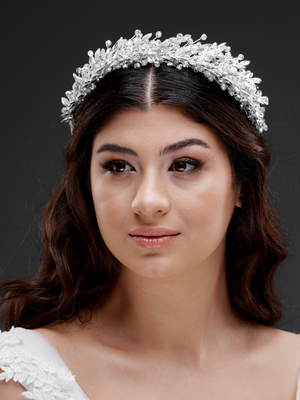 Elegant funkelnd Kristall-Brautkrone