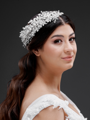 Elegant funkelnd Kristall-Brautkrone