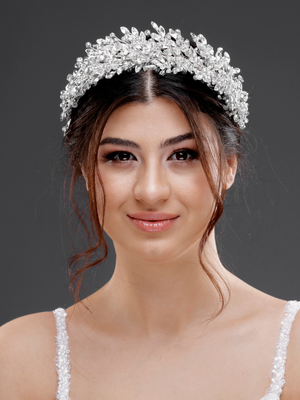 Elegant funkelnd Kristall-Brautkrone