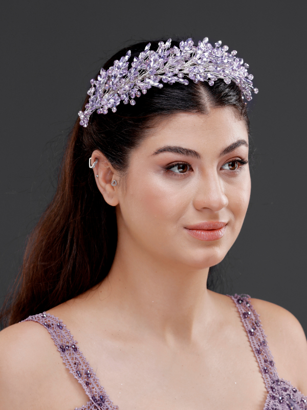 Elegant funkelnd Kristall-Brautkrone