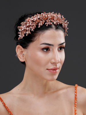 Elegant funkelnd Kristall-Brautkrone