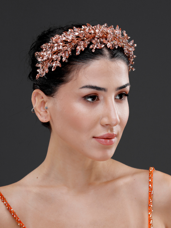 Elegant funkelnd Kristall-Brautkrone