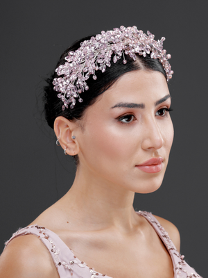 Elegant funkelnd Kristall-Brautkrone