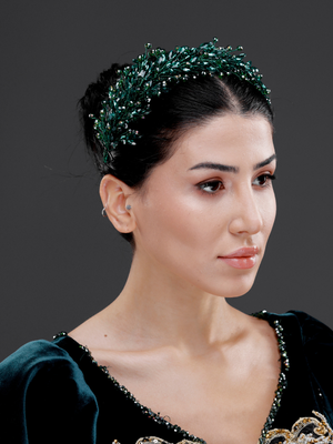 Elegant funkelnd Kristall-Brautkrone