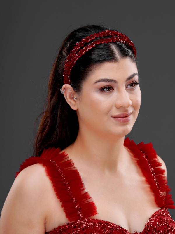 Zweireihig Kristall-Brautkrone – elegant und modern Haaraccessoire