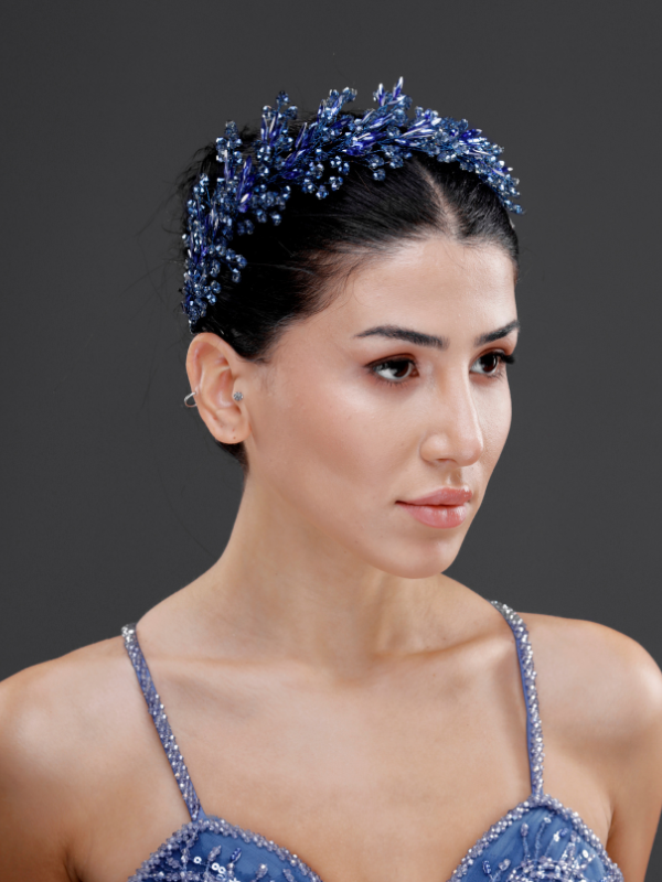 Kristall mit Blattdetails Brautkrone – elegant und funkelnd Haaraccessoire