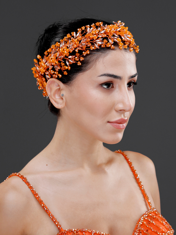 Kristall mit Blattdetails Brautkrone – elegant und funkelnd Haaraccessoire