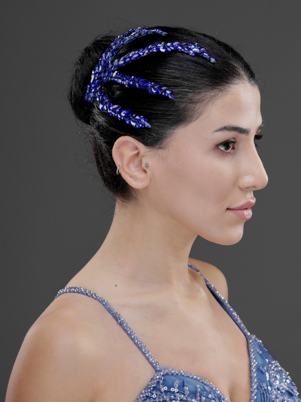 Blattförmig Kristall Braut Haarkamm – elegant funkelnd Dutt Accessoire