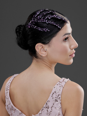 Blattförmig Kristall Braut Haarkamm – elegant funkelnd Dutt Accessoire