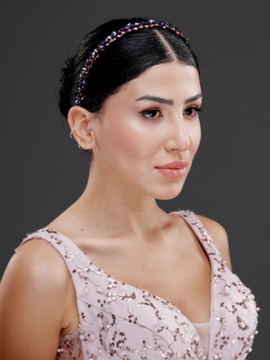 Kristall-Brautkrone – elegant und minimalistisch funkelnd Braut-Haaraccessoire