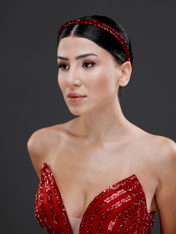 Kristall-Brautkrone – elegant und minimalistisch funkelnd Braut-Haaraccessoire
