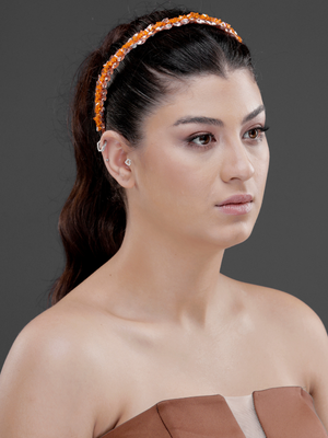 Kristall-Brautkrone – elegant und minimalistisch funkelnd Braut-Haaraccessoire