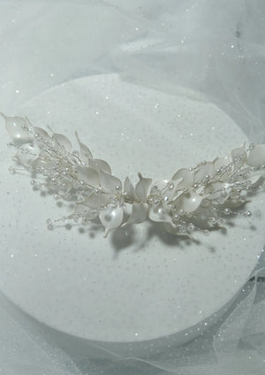 Elegant mit Blattmotiv Haarspange