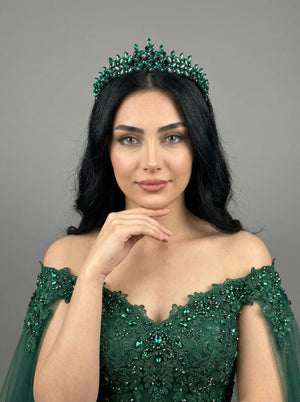 Mit Kristallsteinen elegant Brautkrone funkelnd Hochzeits-Haaraccessoire