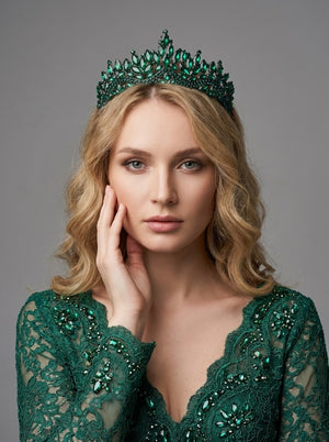 Mit Kristallsteinen elegant Brautkrone funkelnd Hochzeits-Haaraccessoire